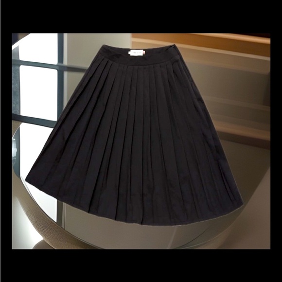 HONOR THE GIFT WOMEN PLEATED SKIRT ASYMMETRICAL UNIQUE(BLACK) DESIGN - Picture 1 of 15